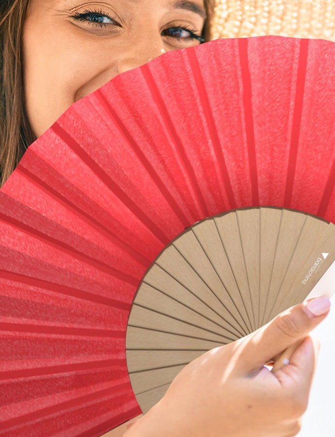 Comprar sombreros y abanicos personalizados con logotipo y color